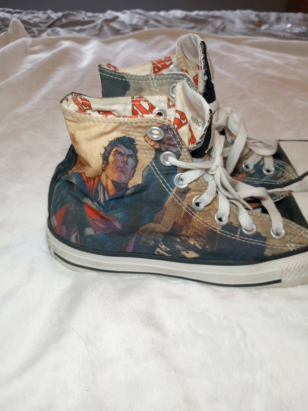 Converse All Star DC Comics Superman Skateboard High Top Sneakers Shoes 148355C